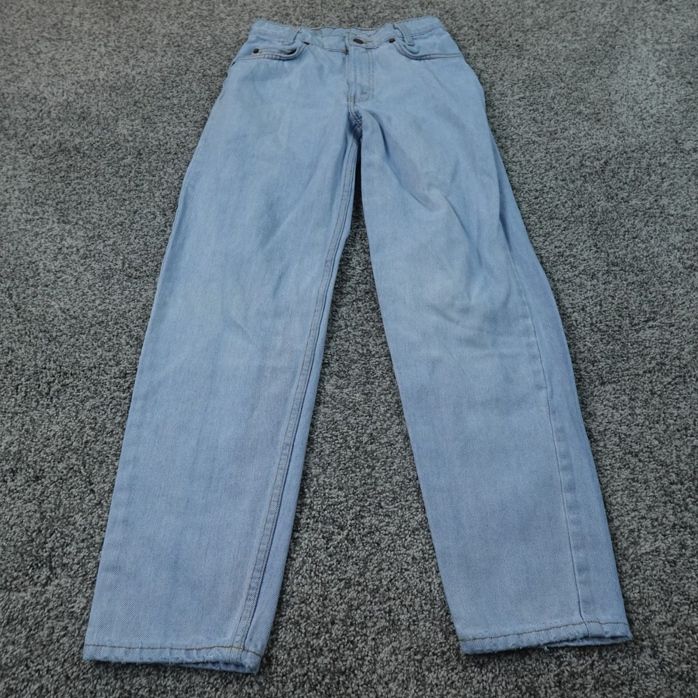 VTG Levis Jeans Mens 27X28 Blue Denim Pants 550 Relaxed Fit Student USA Made 90s